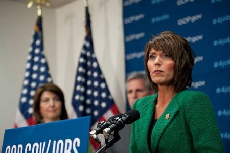 Kristi Noem at a Public Function