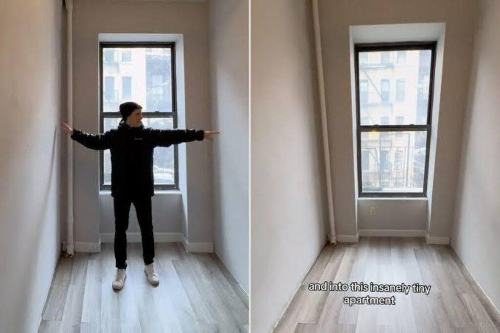 A picture of the tiny NYC apartment