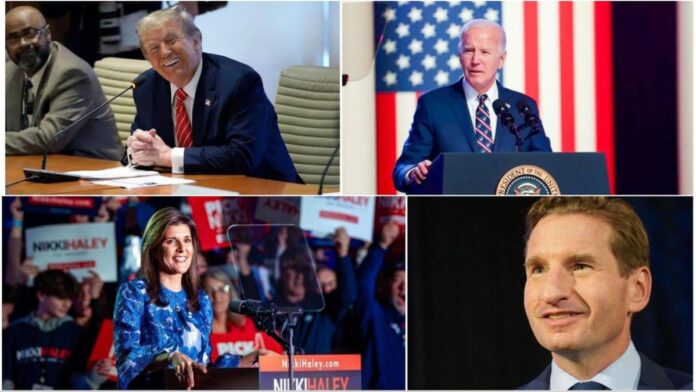 New Hampshire's presidential primary top 4 contestants