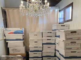 Boxes of classified documents stacked away in a bathroom at Trump’s residence