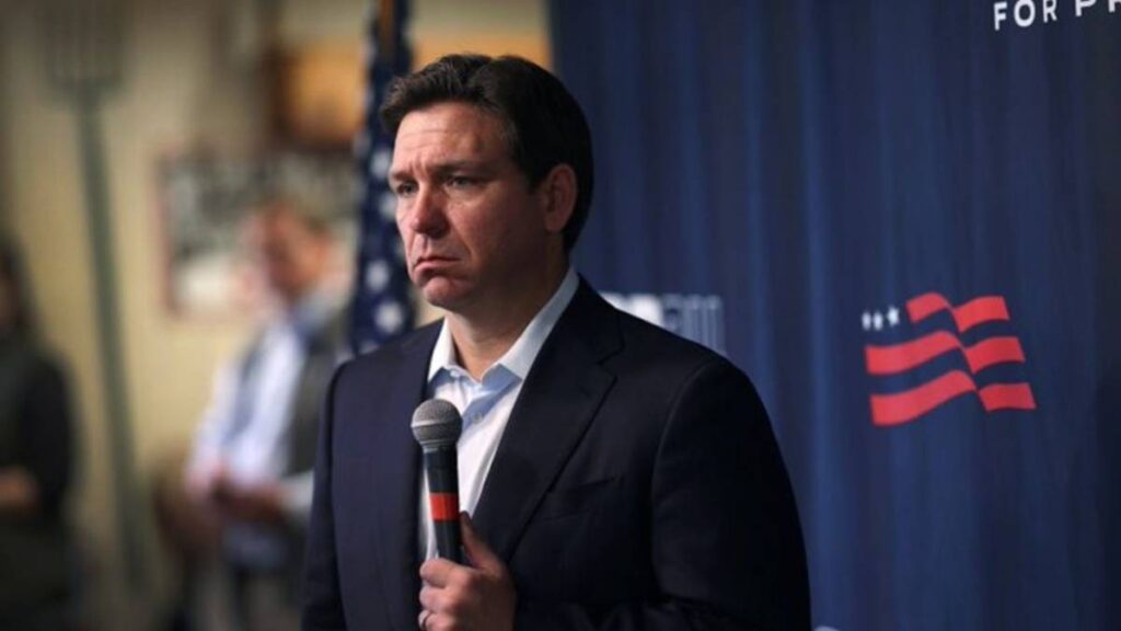 Gov. DeSantis fielding questions during one of his campaign events