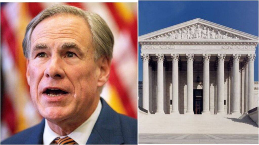 Greg Abbott and Supreme Court Building