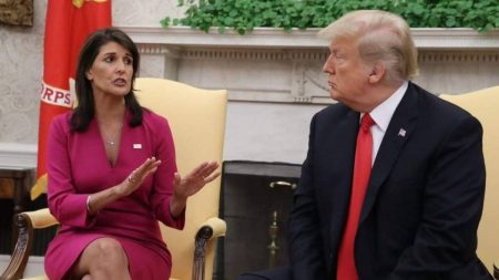 Nikki Haley and Donald Trump