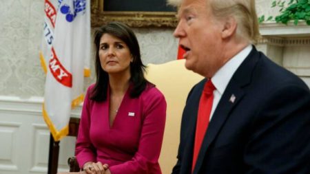 Nikki Haley and Donald Trump