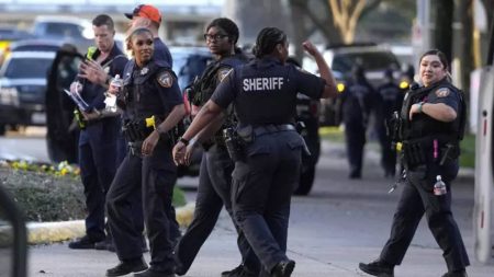 Police Around the Lakewood Church Building