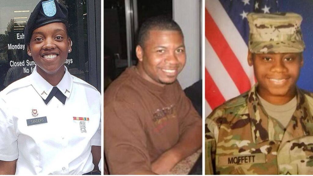 Picture of three U.S. troops killed by an enemy drone