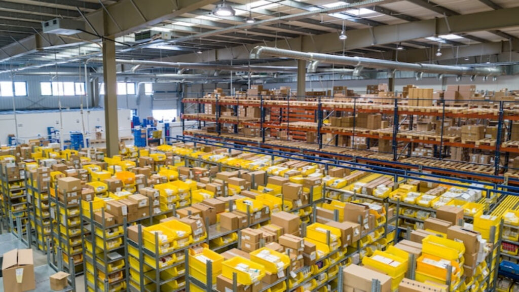 A picture of a warehouse