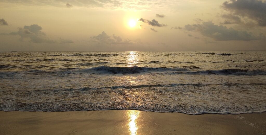 Sunset at Marina Beach, Chennai
