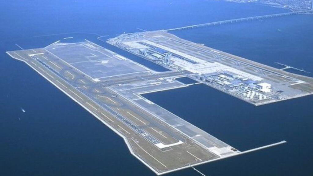 Aerial view of the Kansai International Airport