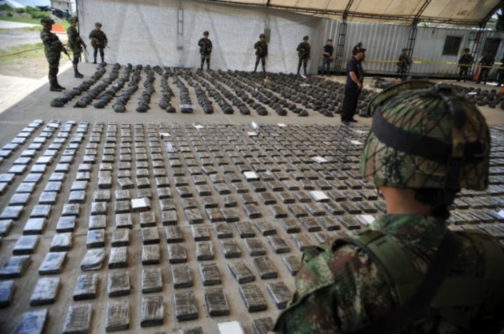 Bales of Cocaine Seized By the Military