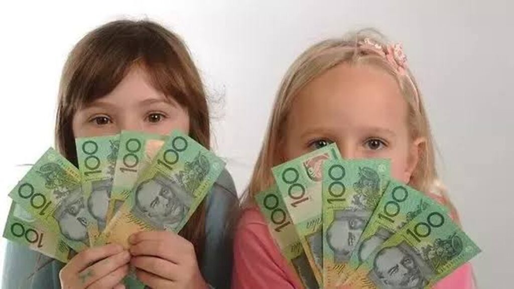 Children Holding Dummy Cash