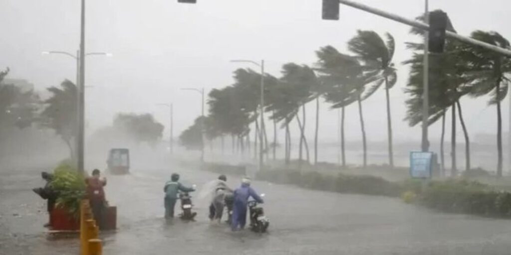 Cyclone Michaung causing serious storms in India