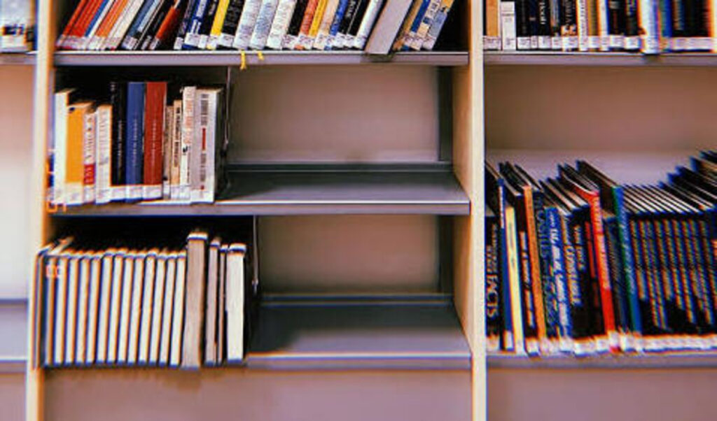 Bookshelf with Some Empty Pockets