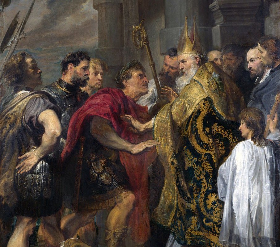 Emperor Theodosius and St. Ambrose