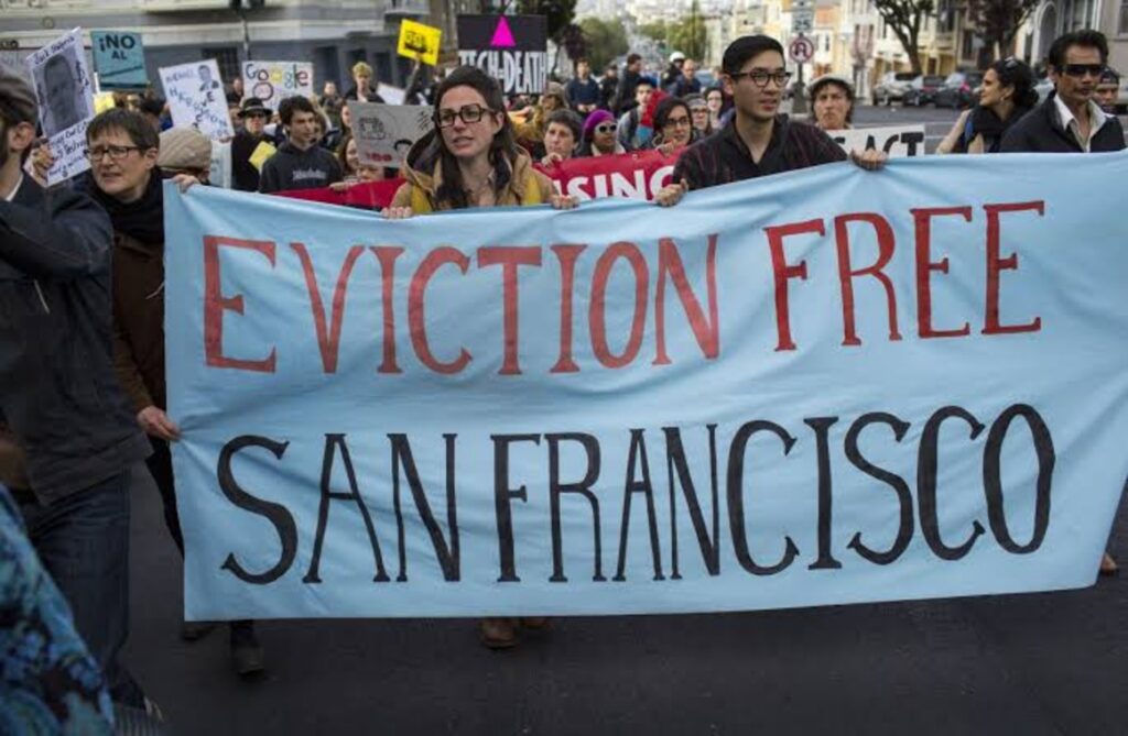 Residents protesting housing crisis in SF