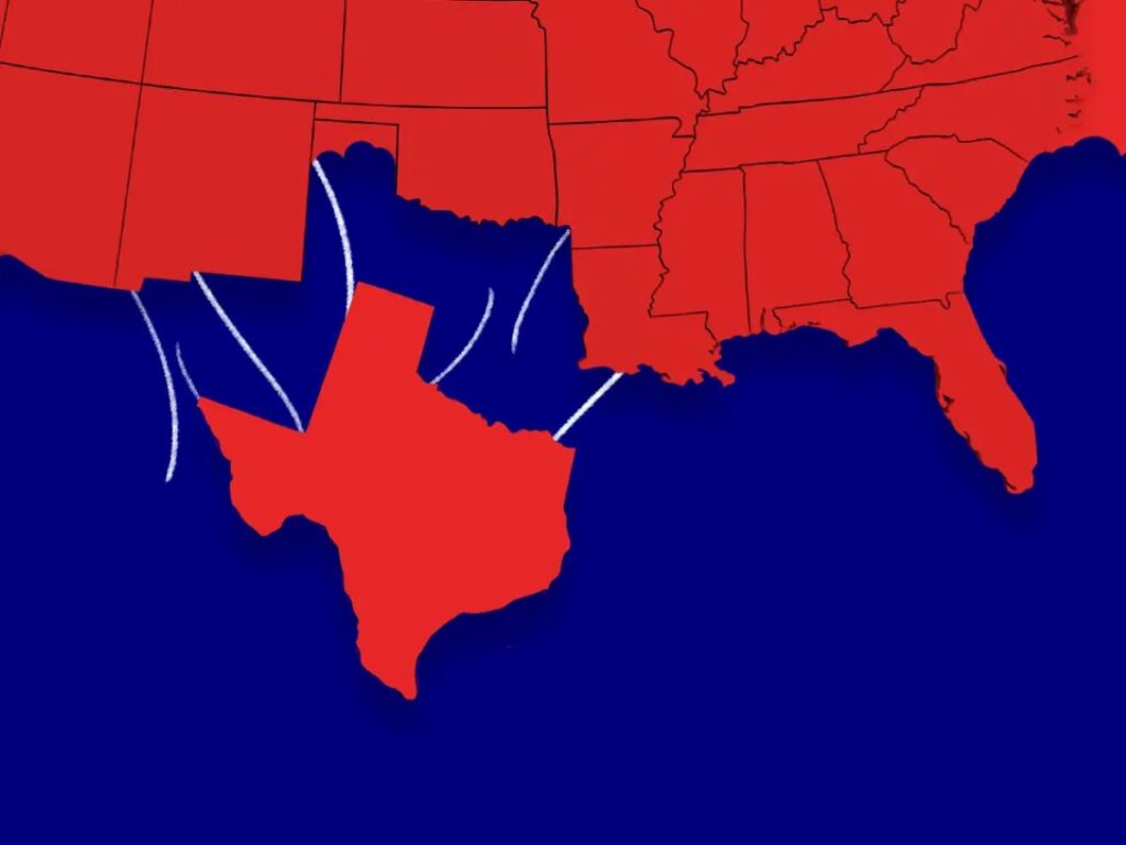 The Map of the State of Texas