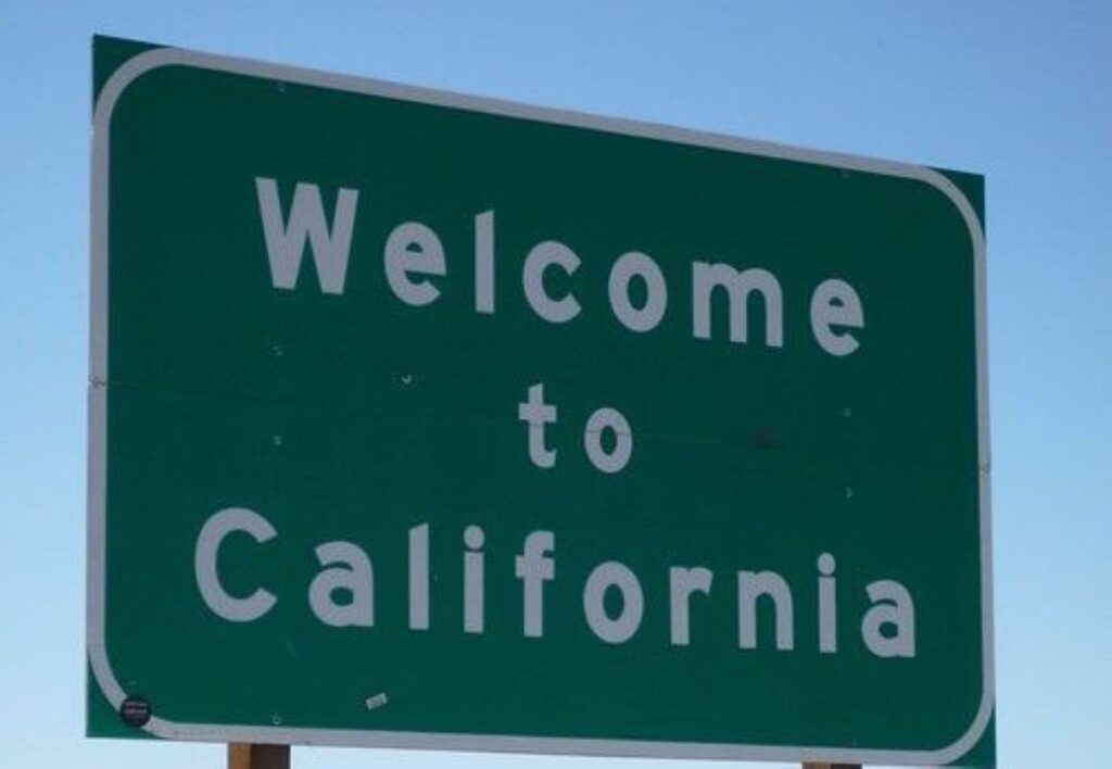 Welcome to California Sign