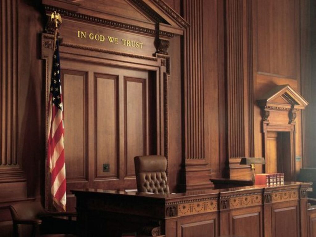 A Judge's Bench in the Courtroom