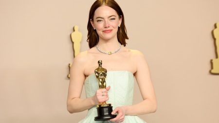 Emma Stone with her Oscar