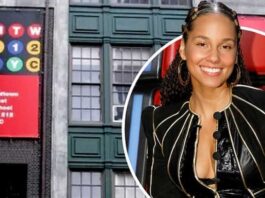 A picture of Alicia Keys and the arts school