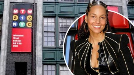 A picture of Alicia Keys and the arts school