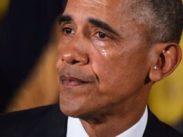 Obama crying