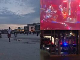 A picture of the Jacksonville Beach shooting