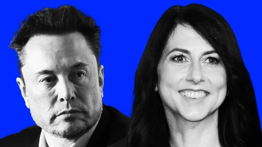 Elon Musk and MacKenzie Scott 