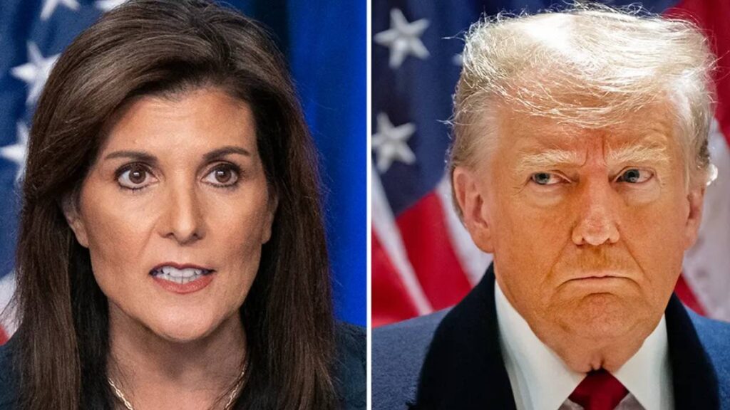 Former President Donald Trump and ex-U.N. Ambassador Nikki Haley 