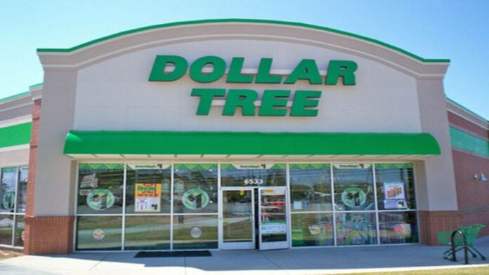 The front entrance of one the entrances to Dollar Tree