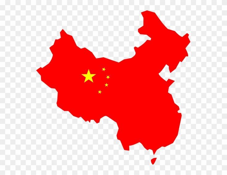 Graphic representation of China's flag 