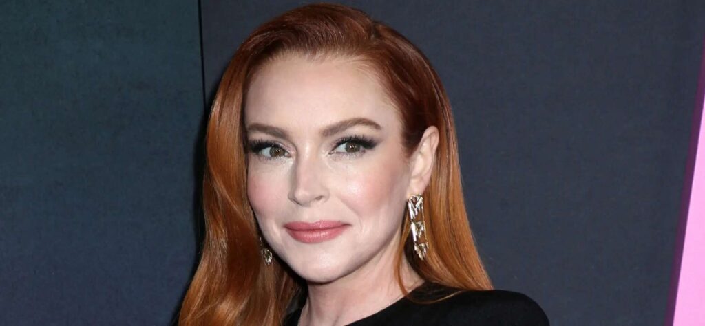 A headshot of Lindsay Lohan 