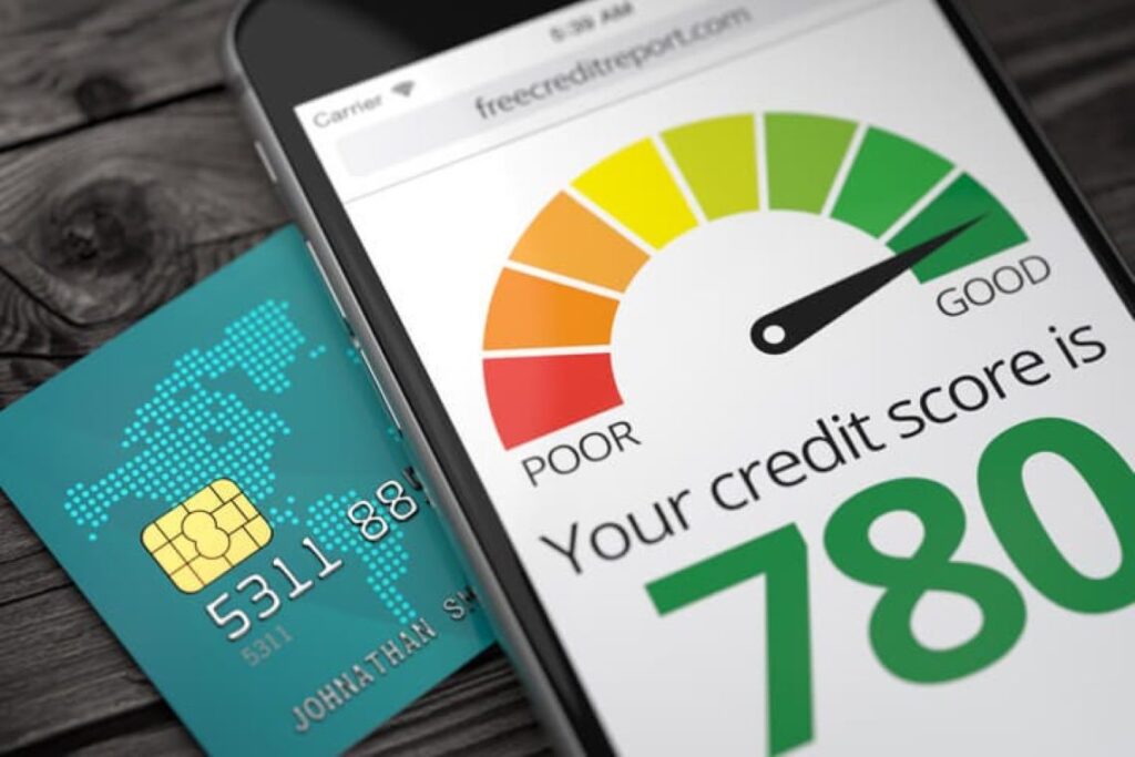 Credit card and a credit score app