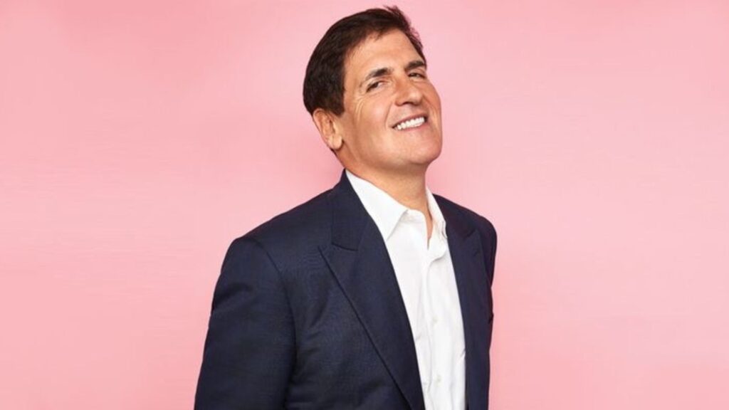 Mark Cuban in a suit.