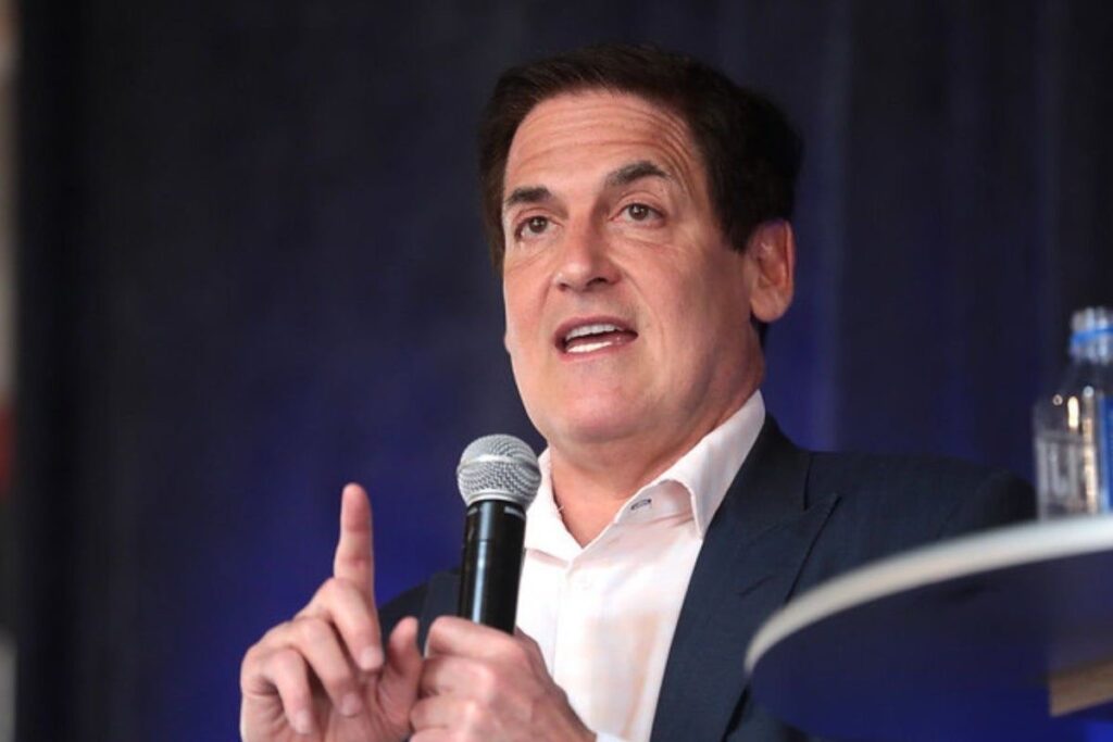 Mark Cuban speaking at an event.