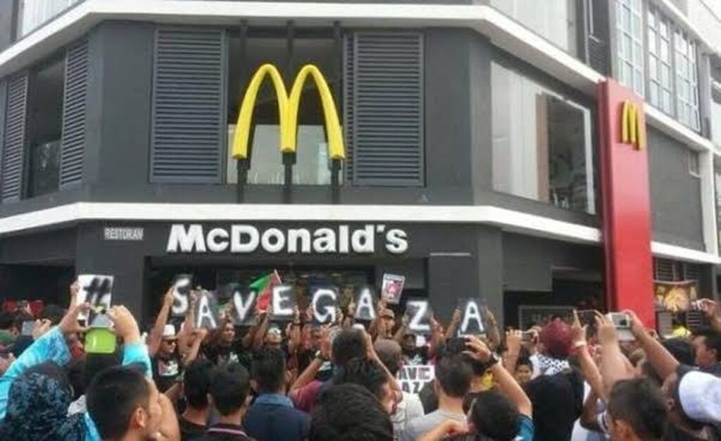 Protest Outside a McDonald's