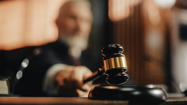 A Judge Holding a Gavel