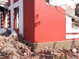 A demolished house