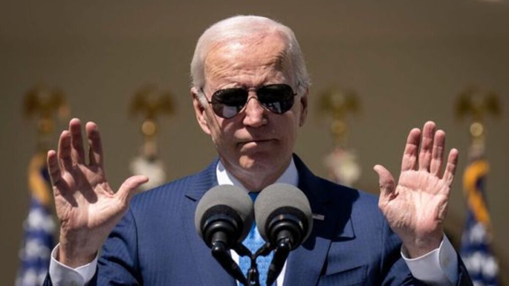 President Joe Biden at a conference on the Loan Forgiveness Plan