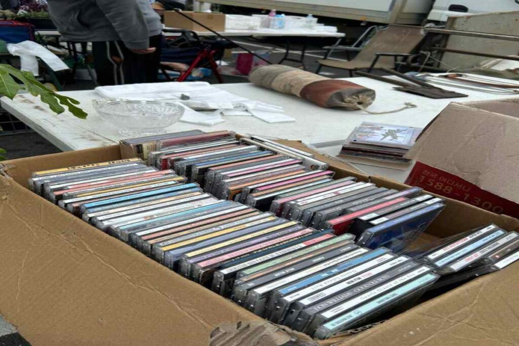 A picture of old CDs