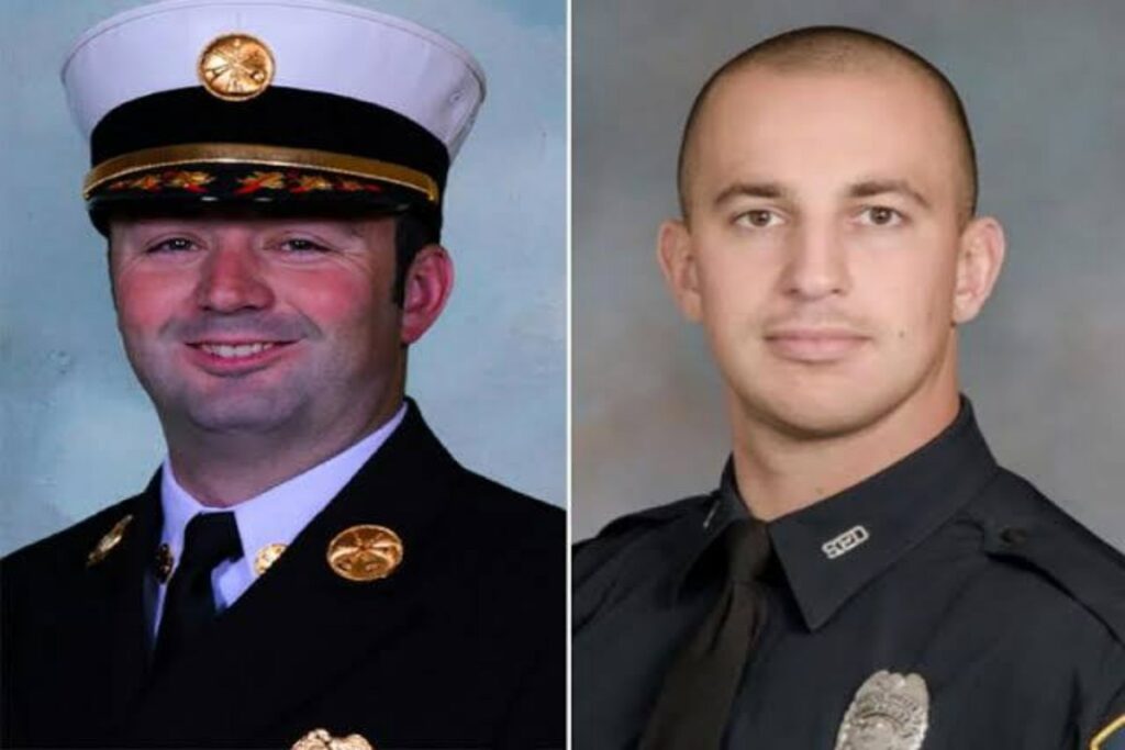 A picture of the two officers killed in the New York shooting