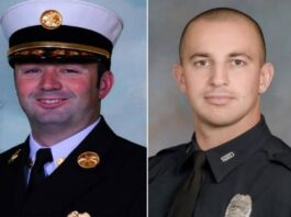 A picture of the two officers killed in the New York shooting