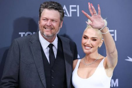 A picture of Gwen Stefani and Blake Shelton