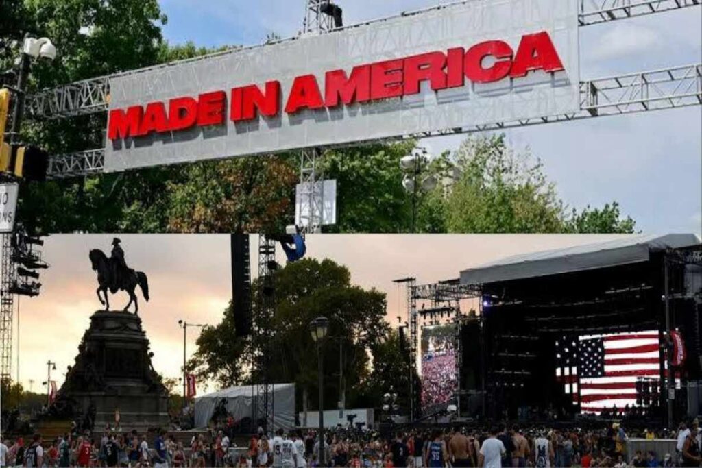 A picture of a Made in America festival
