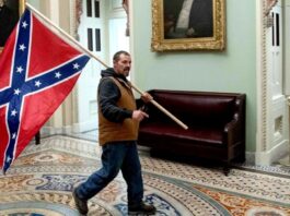 Man With Confederate Flag