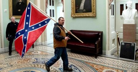 Man With Confederate Flag