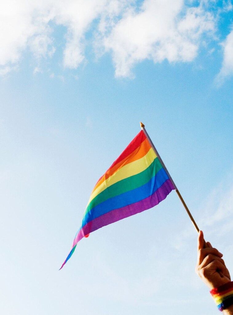 A picture of LGBT flag