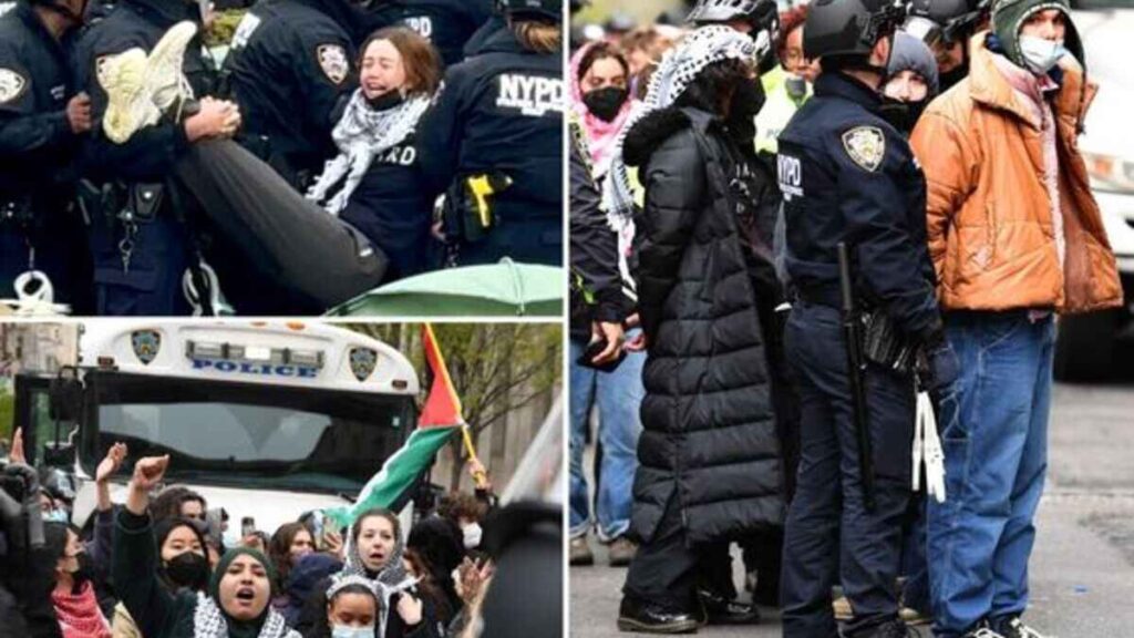 Protests in Columbia University