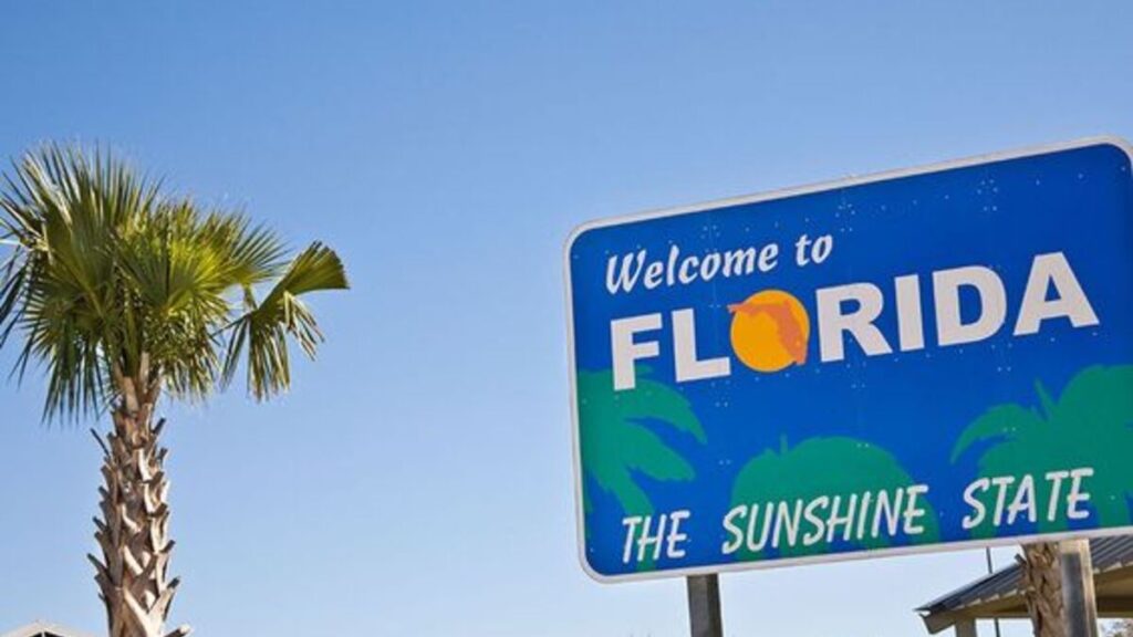 Welcome to Florida sign