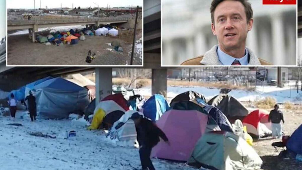 Migrants Living Under the Bridge in Denver